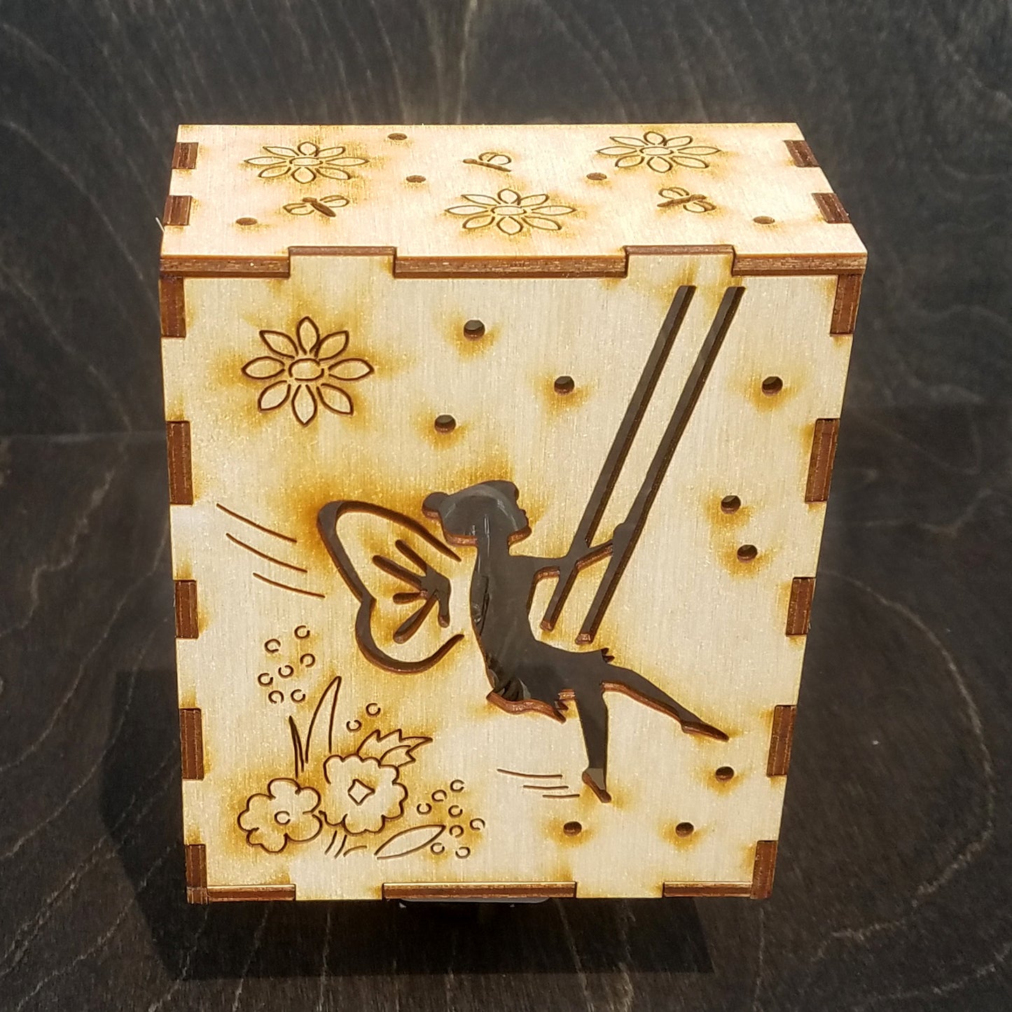 Intricate Wooden Night Light_Fairy