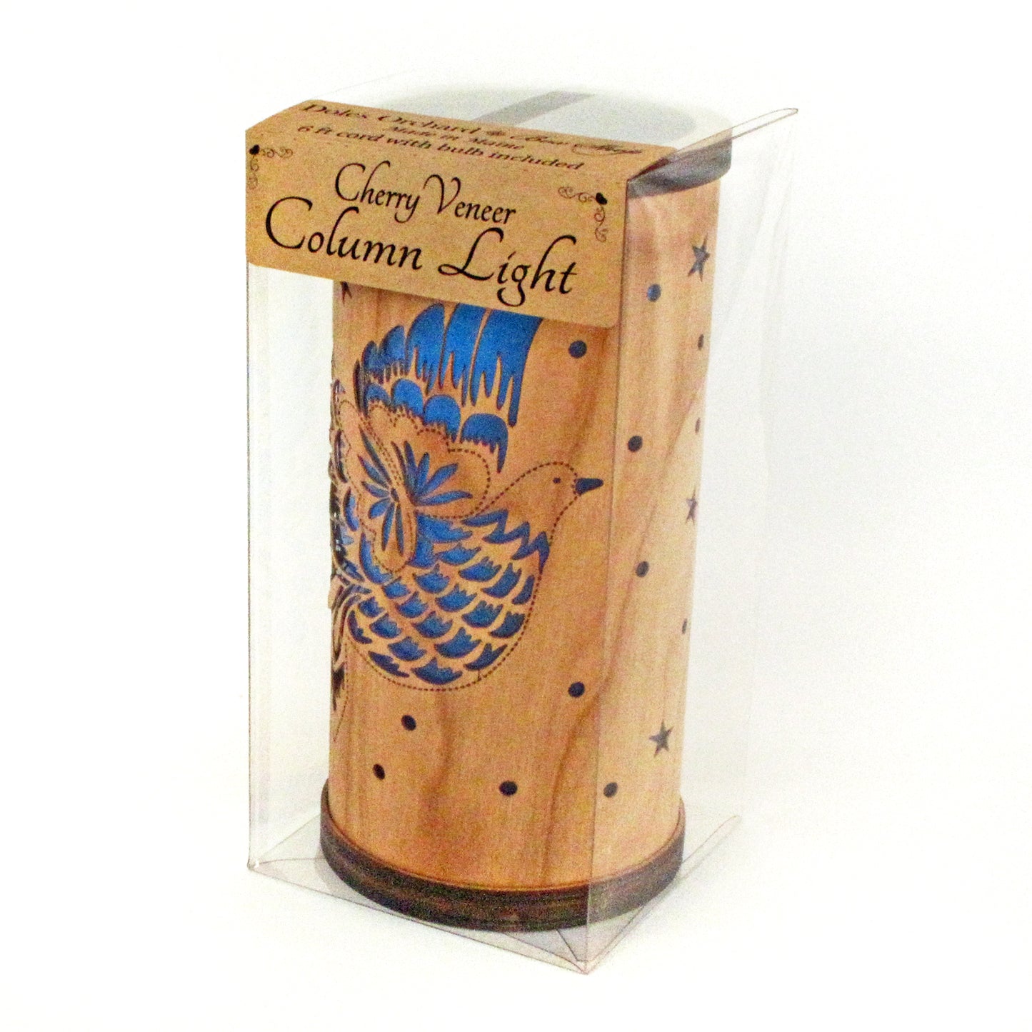 Cherry Veneer Column Light - Dove