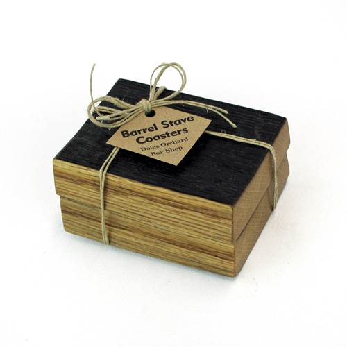 Barrel Stave Coaster Set