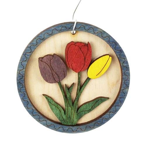 Layered Ornament - Tulips