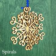 3D Snowflake Ornament - 4"