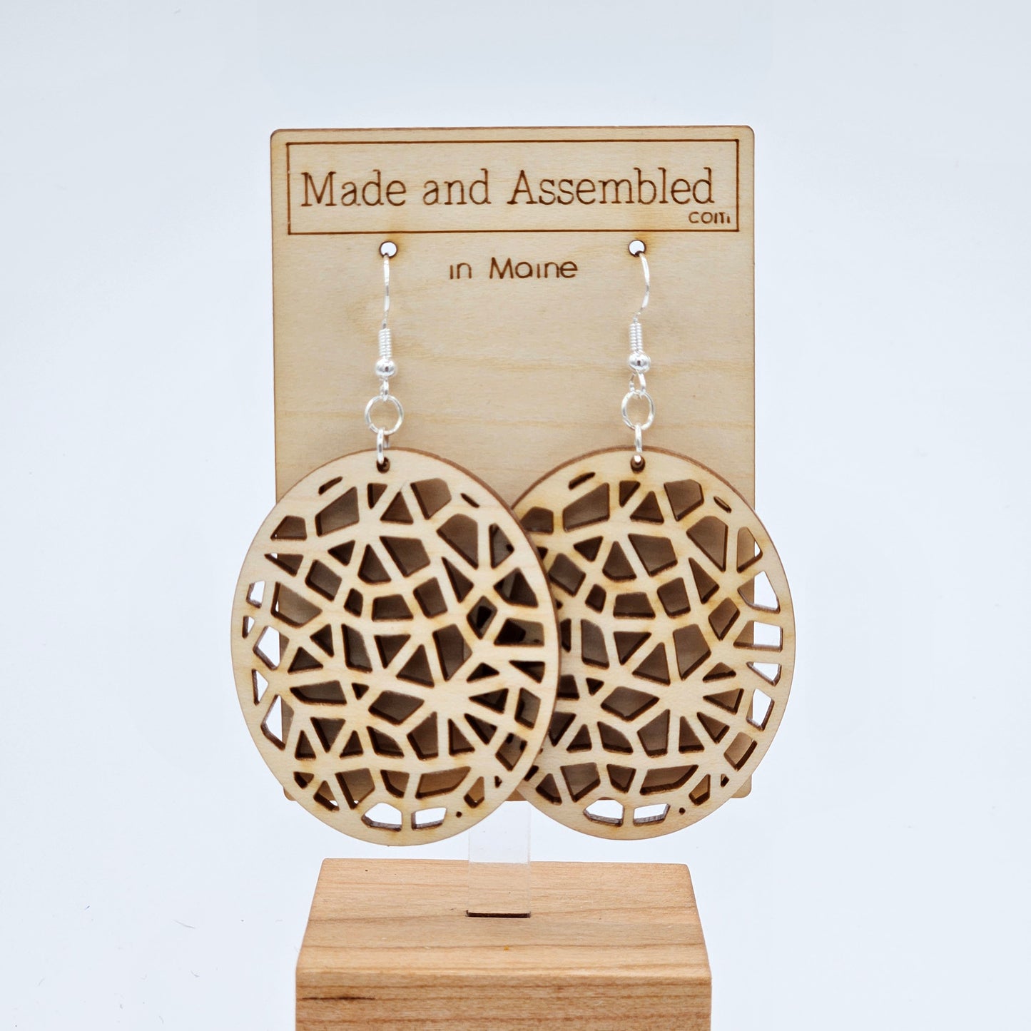 Wooden Earrings - Matrix