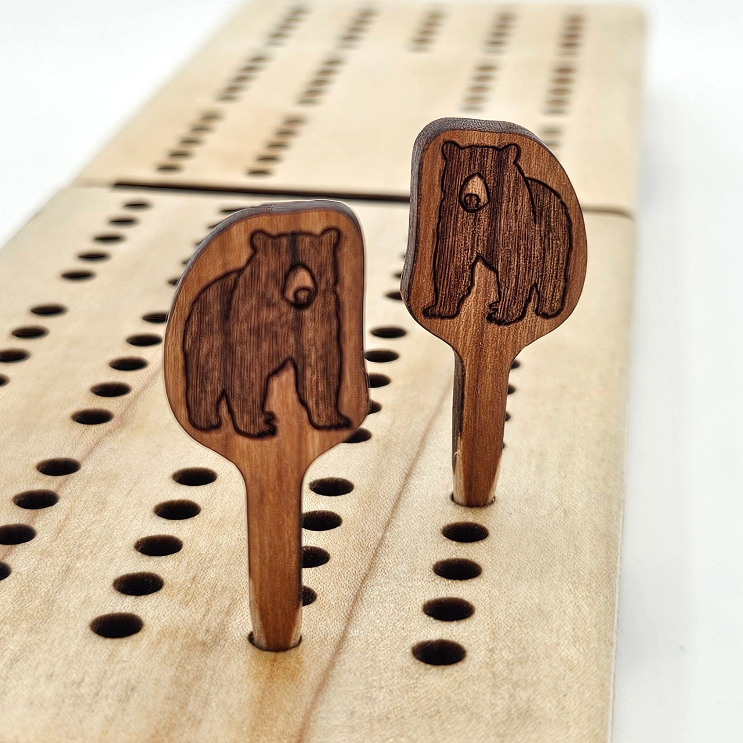 Cribbage Pegs - Black Bear